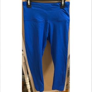 Bright Blue Cropped Leggings